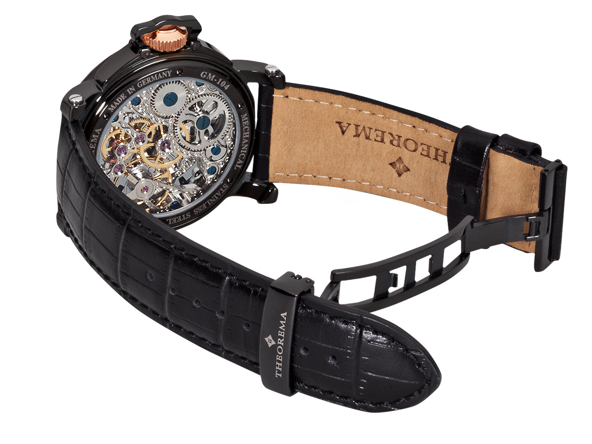 Dual-time Copacabana GM-104-3 |Black| by Theorema, Germany