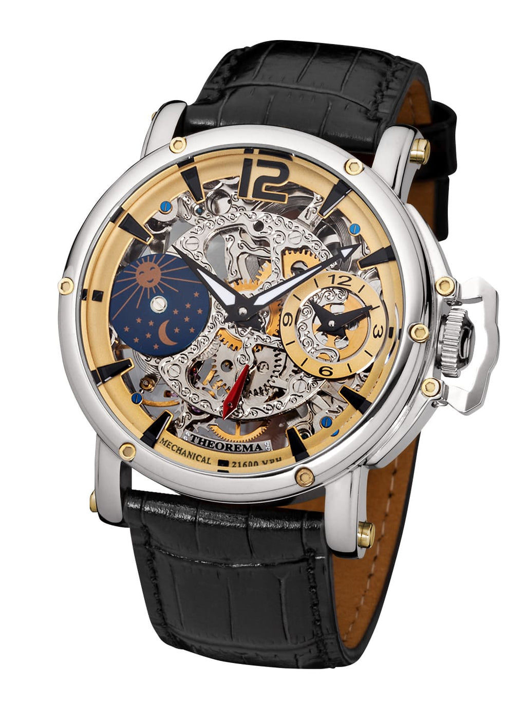 Dual-time Copacabana GM-104-4A |Silver| by Theorema, Germany