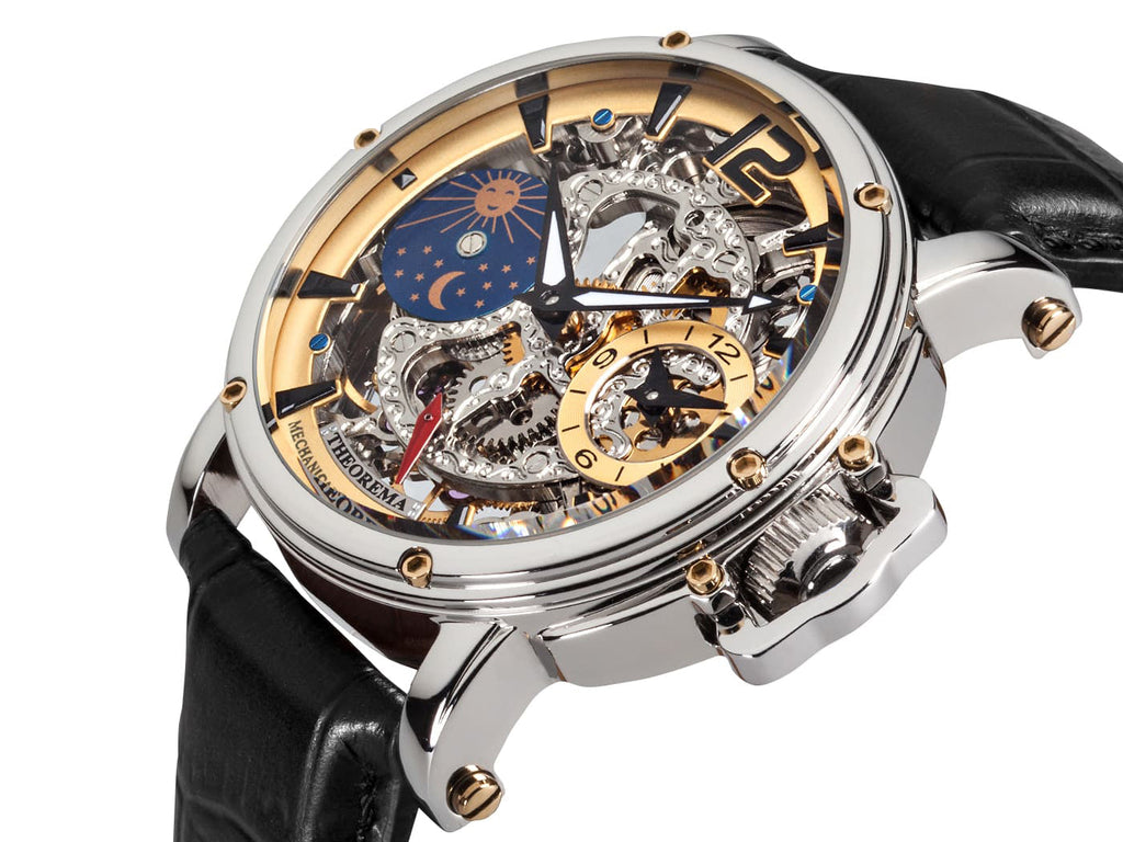 Dual-time Copacabana GM-104-4A |Silver| by Theorema, Germany