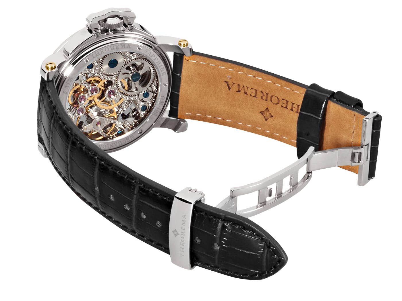 Dual-time Copacabana GM-104-4A |Silver| by Theorema, Germany