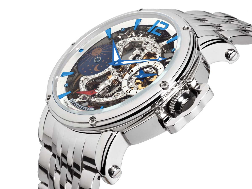 Dual-time Copacabana GM-104-6 |Silver| by Theorema, Germany