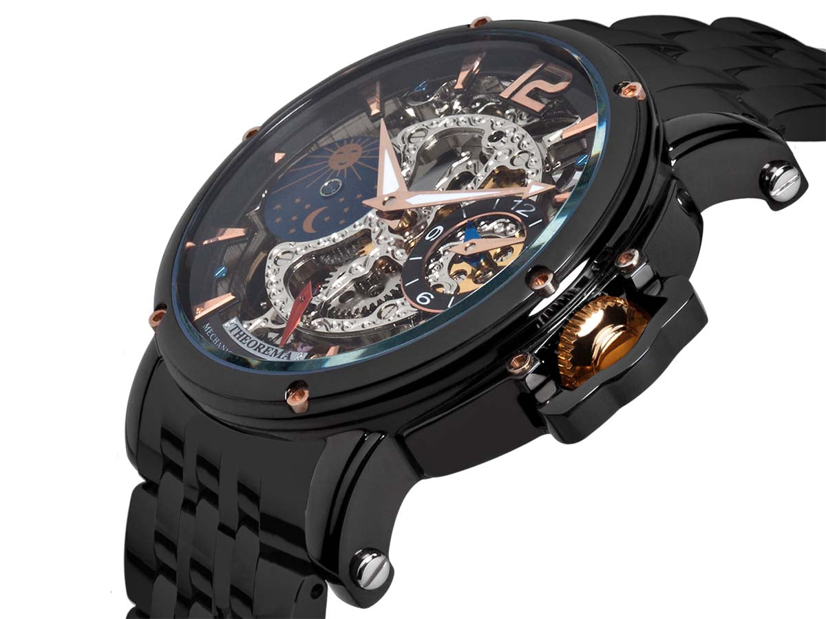 Dual-time Copacabana GM-104-9 |Black| by Theorema, Germany