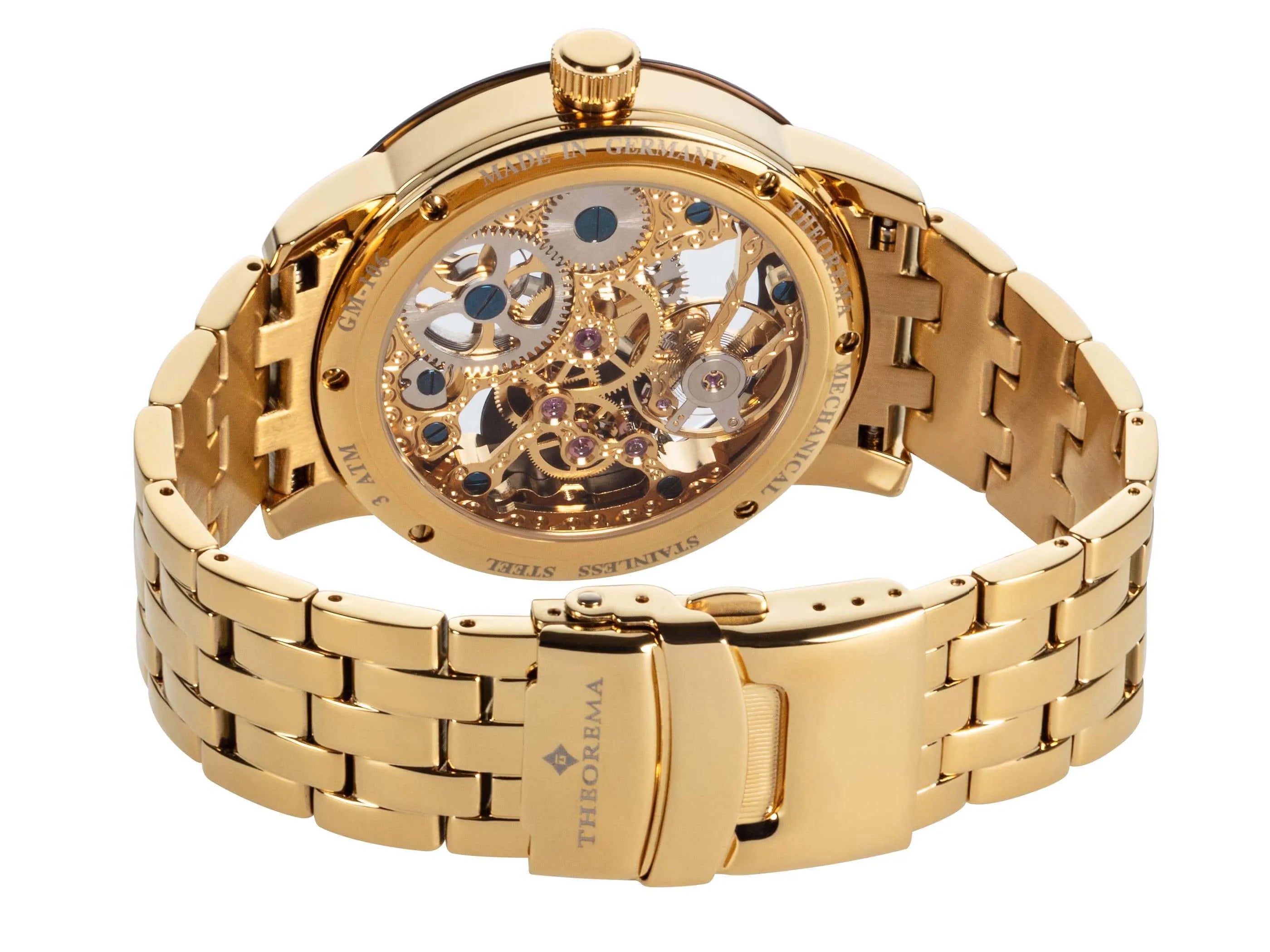 See-through Skeleton Toronto by Theorema, Germany - GM-106-10 |Gold|