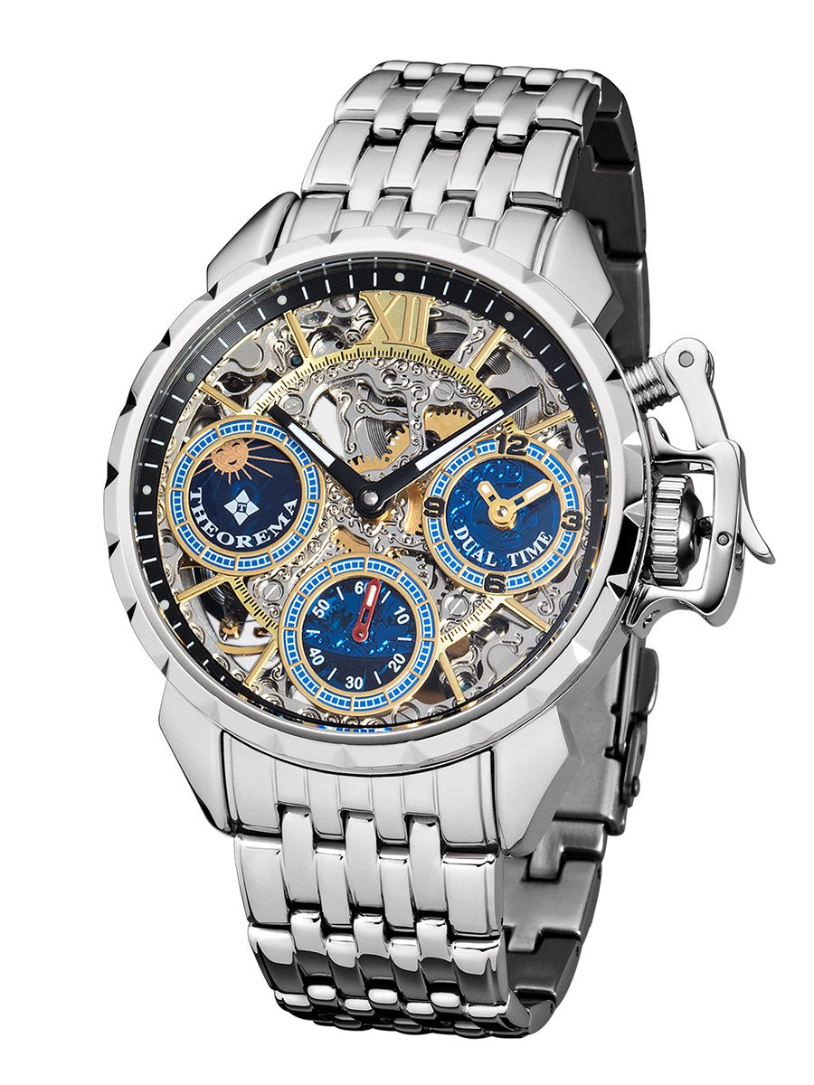 Dual-time Oman by Theorema Germany GM-108-8 | Silver |