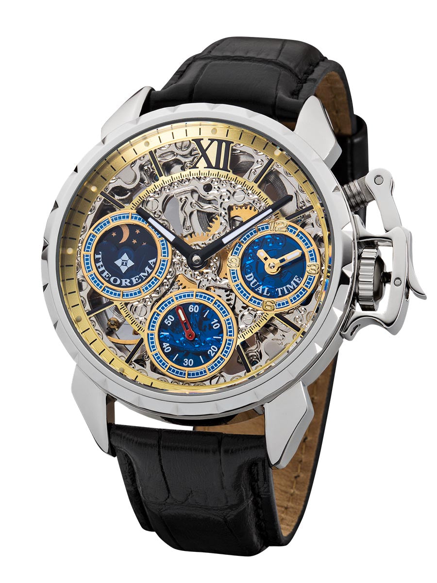 Dual-time Oman by Theorema Germany GM-108-1 | Silver |