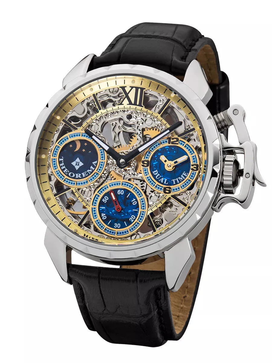 Dual-time Oman by Theorema Germany GM-108-1 | Silver |