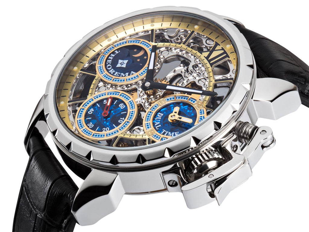 Dual-time Oman by Theorema Germany GM-108-1 | Silver |