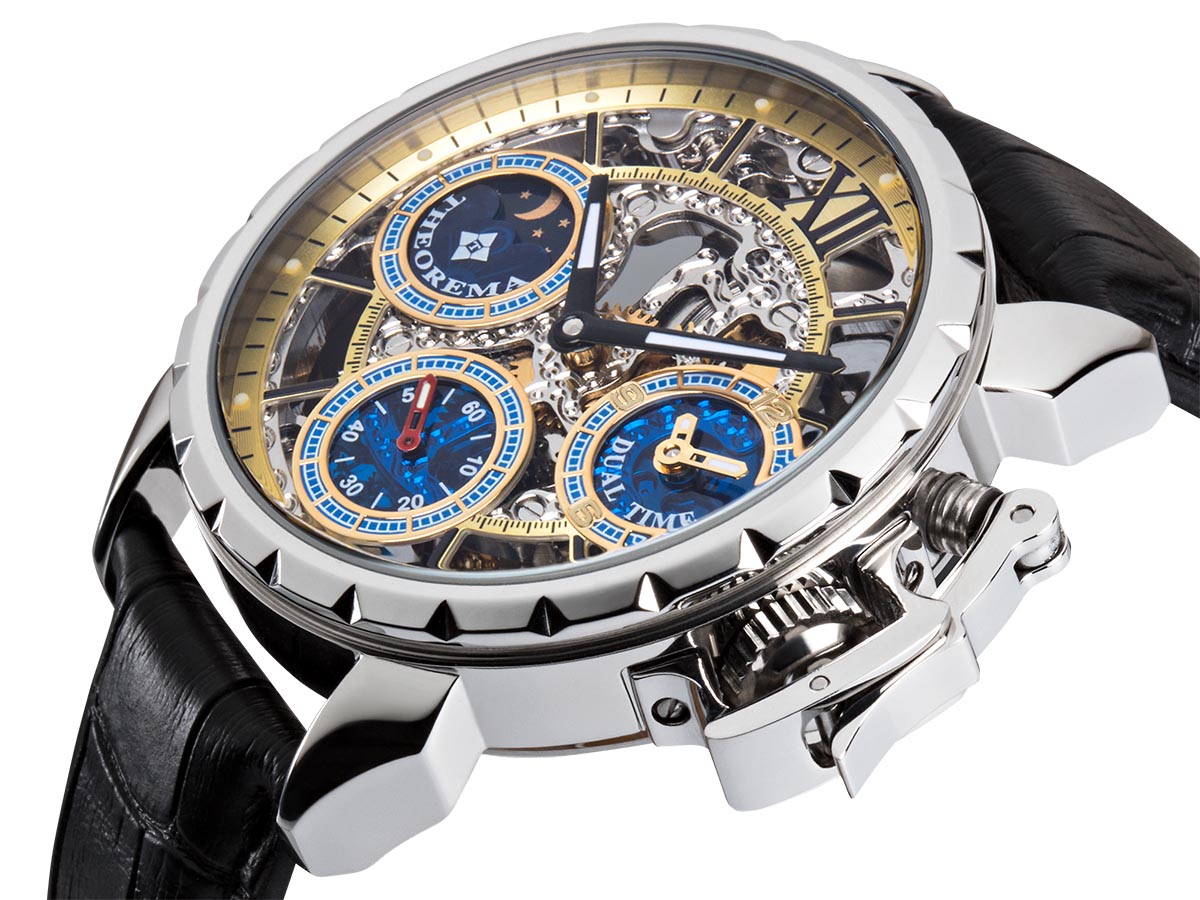 Dual-time Oman by Theorema Germany GM-108-1 | Silver |