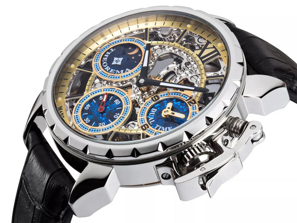 Dual-time Oman by Theorema Germany GM-108-1 | Silver |