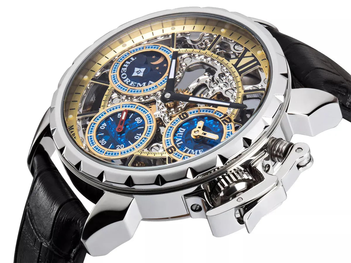 Dual-time Oman by Theorema Germany GM-108-1 | Silver |