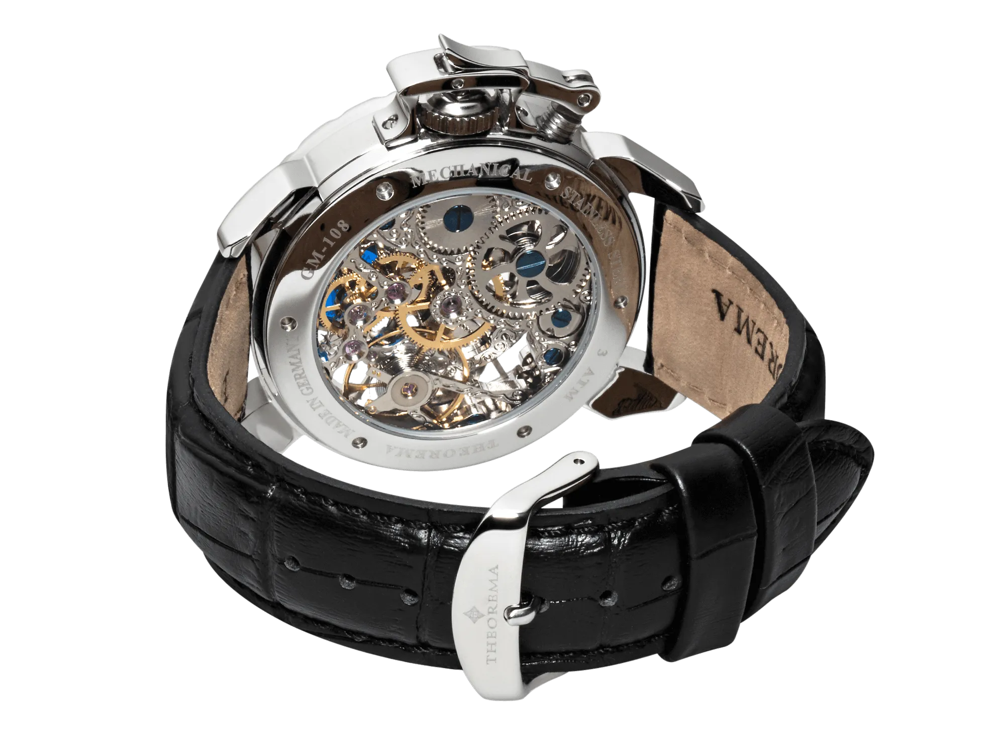 Dual-time Oman by Theorema Germany GM-108-1 | Silver |