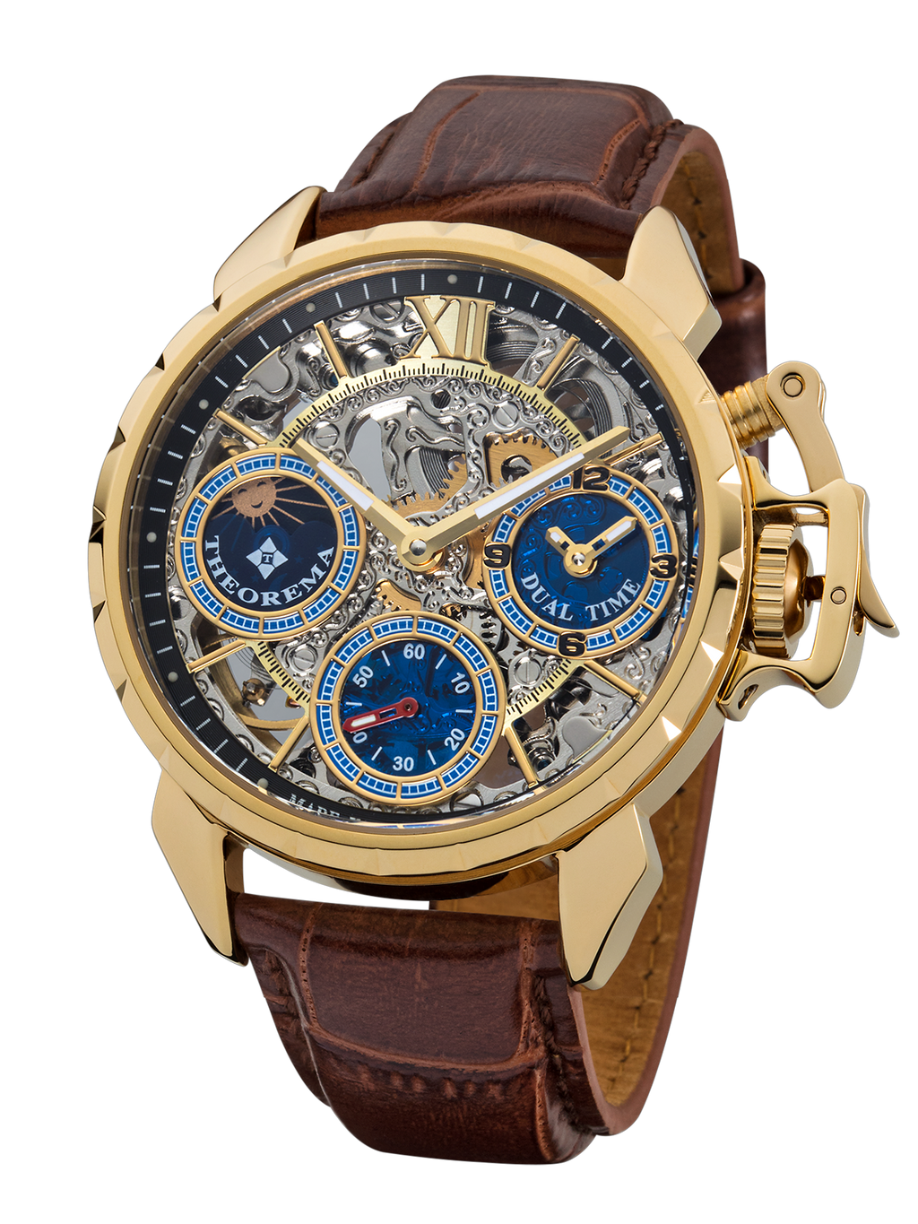 Dual-time Oman by Theorema Germany GM-108-3 | Gold |