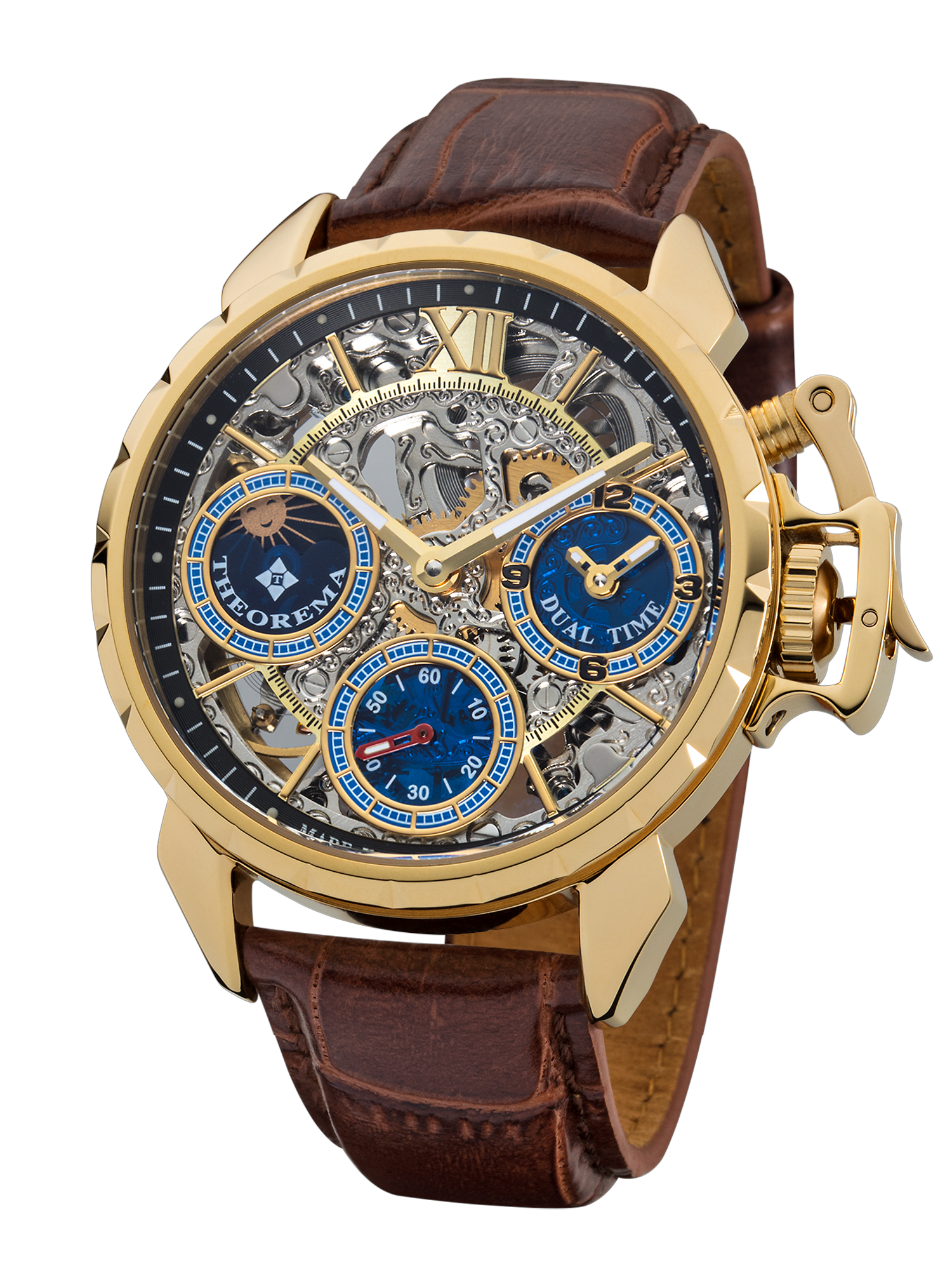 Dual-time Oman by Theorema Germany GM-108-3 | Gold |