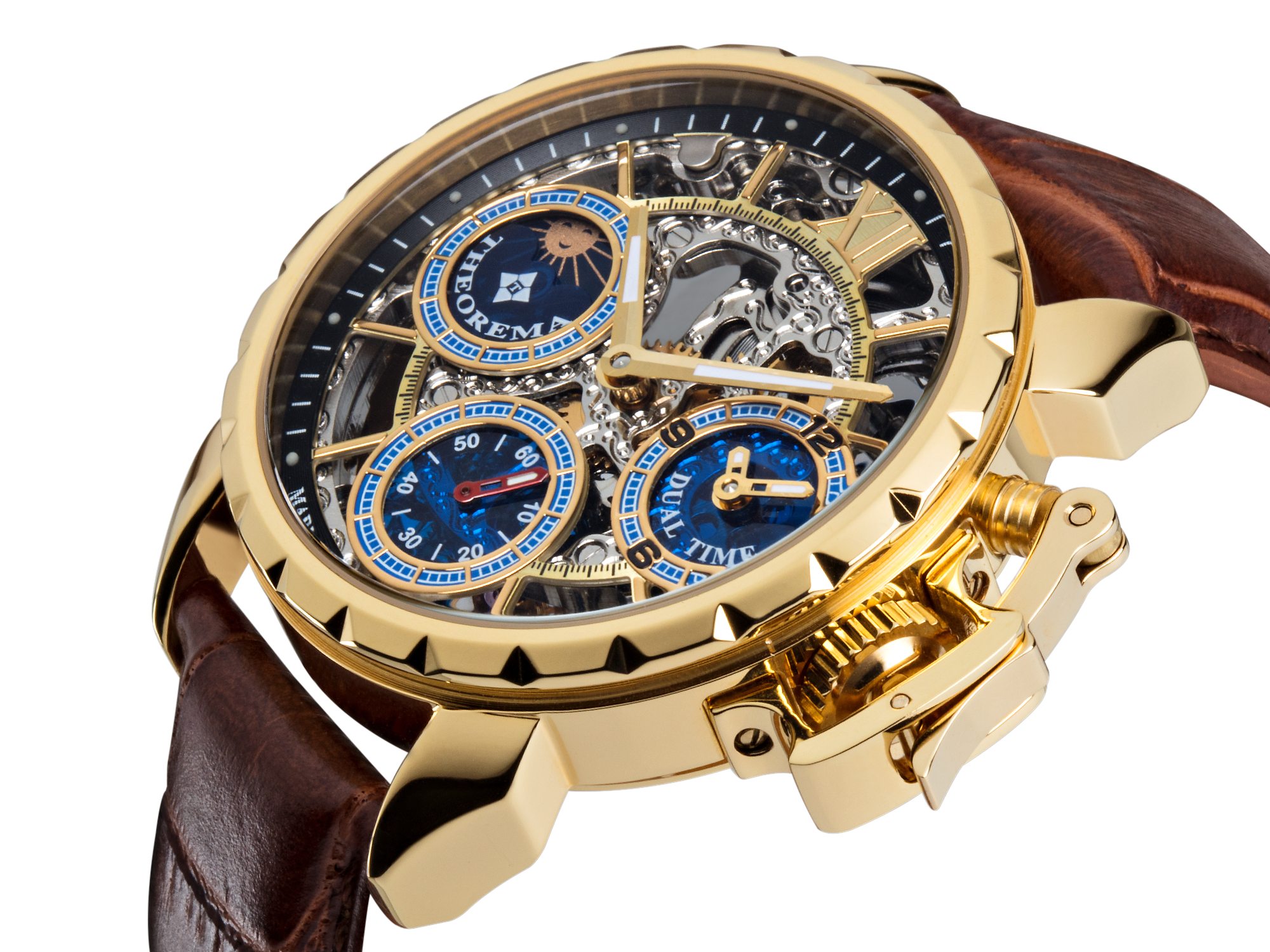 Dual-time Oman by Theorema Germany GM-108-3 | Gold |