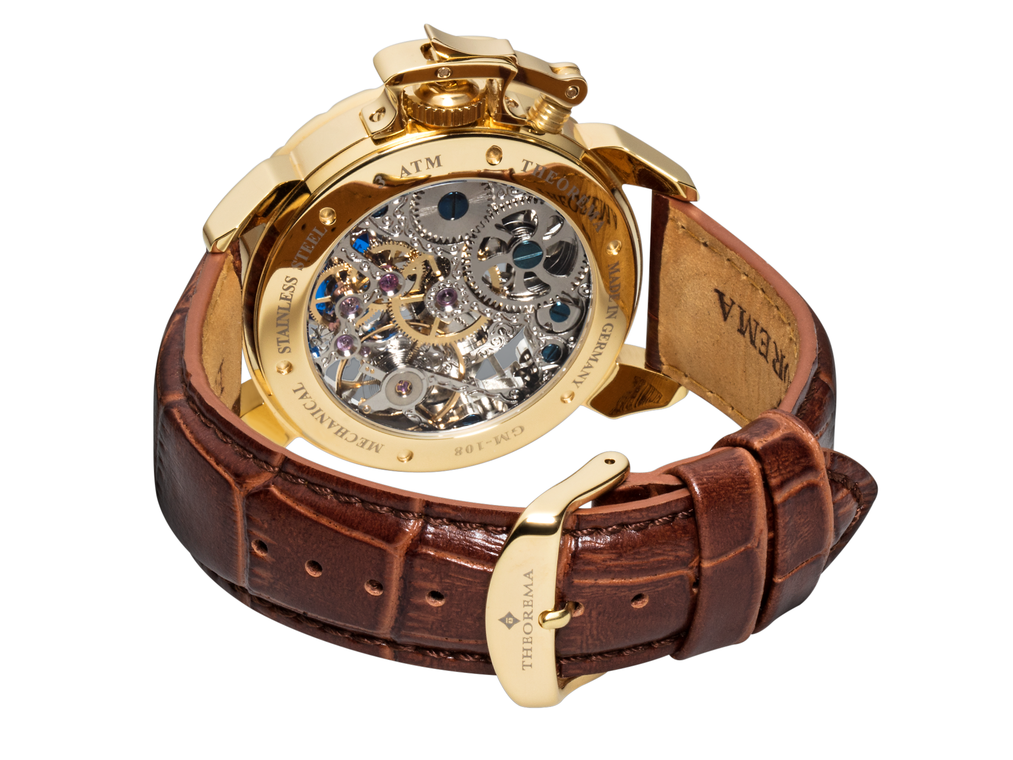 Dual-time Oman by Theorema Germany GM-108-3 | Gold |