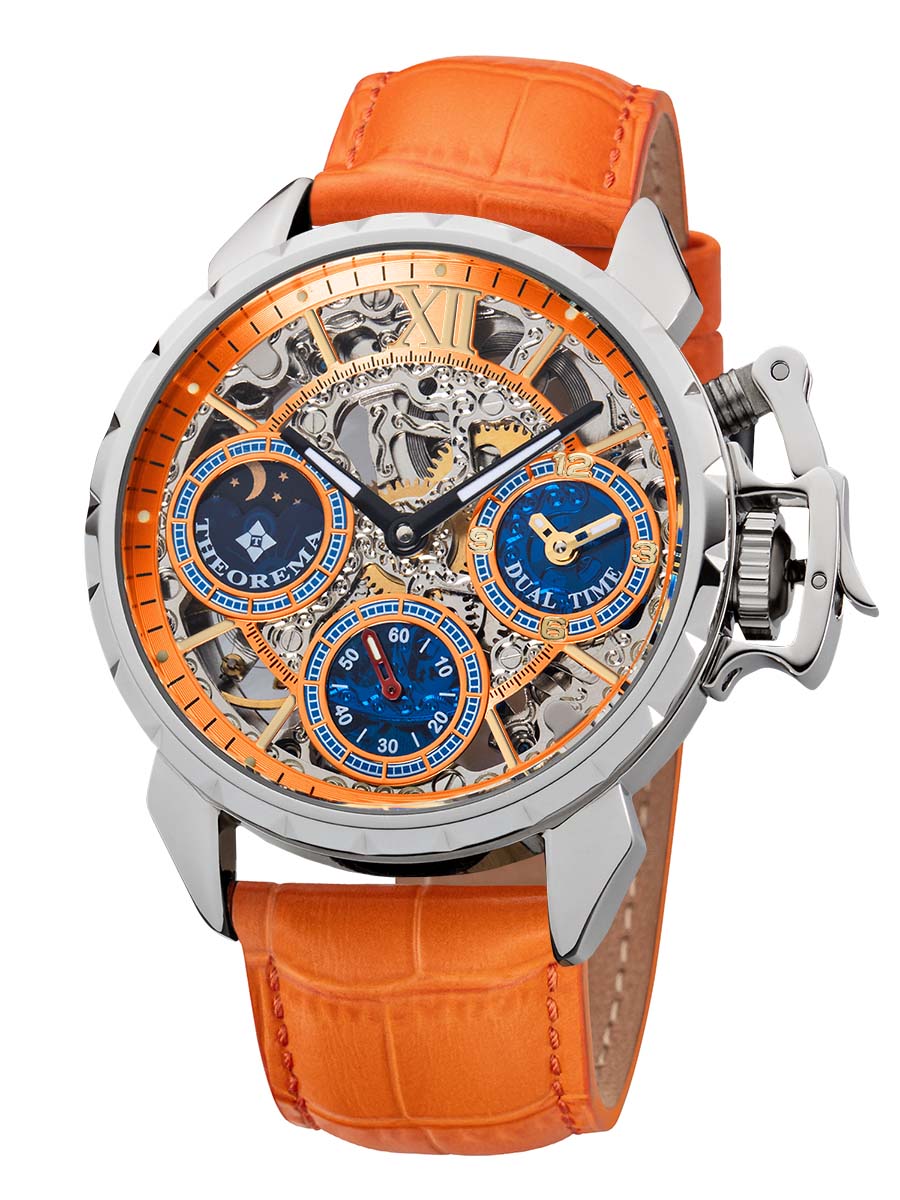Dual-time Oman by Theorema Germany GM-108-5 | Silver |