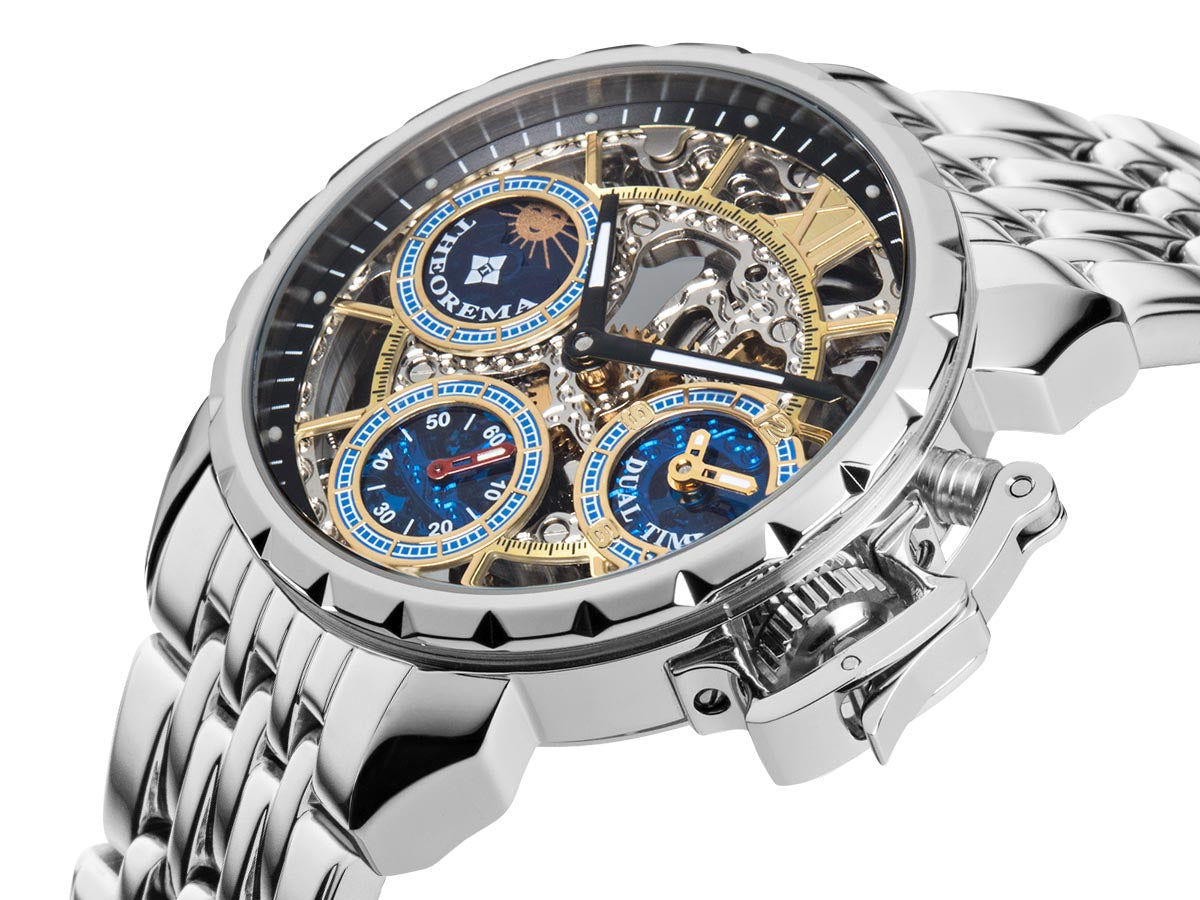 Dual-time Oman by Theorema Germany GM-108-8 | Silver |