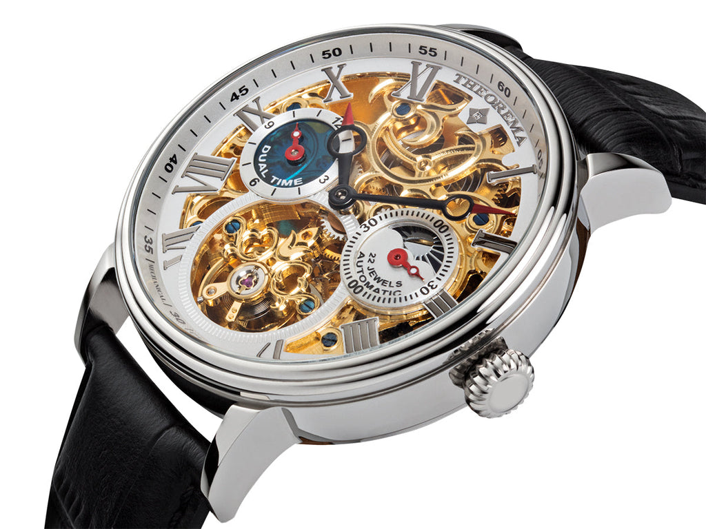 Dual-time Copenhagen by Theorema Germany GM-111-1 |Silver|