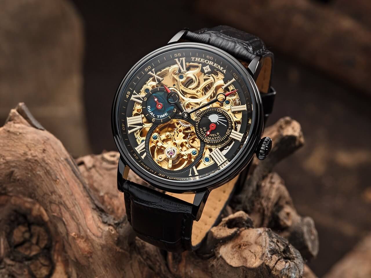 Dual-time Copenhagen by Theorema Germany GM-111-6 |Black|
