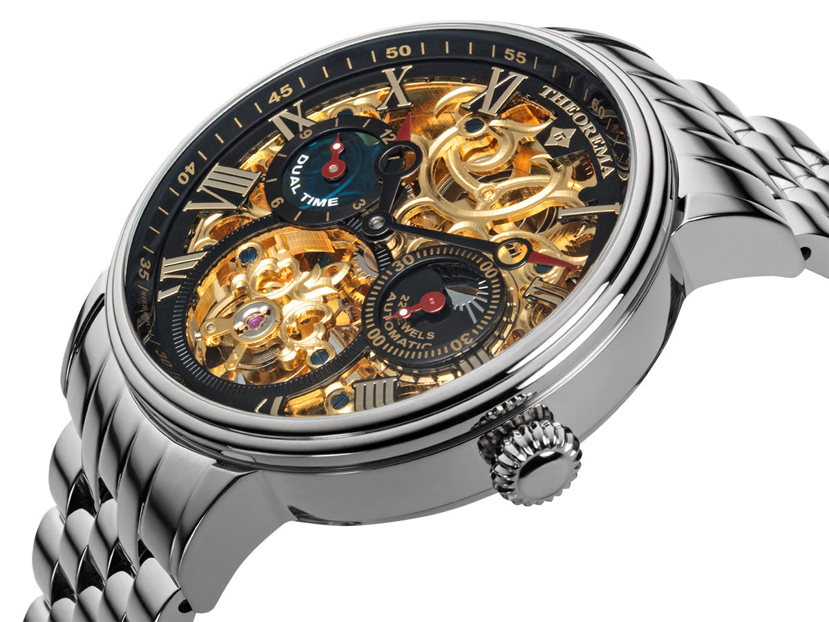 Dual-time Copenhagen by Theorema, Germany GM-111-8 |Silver|