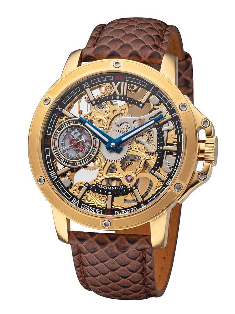 See-through skeleton Lagos by Theorema, Germany  GM-113-4 |Gold|