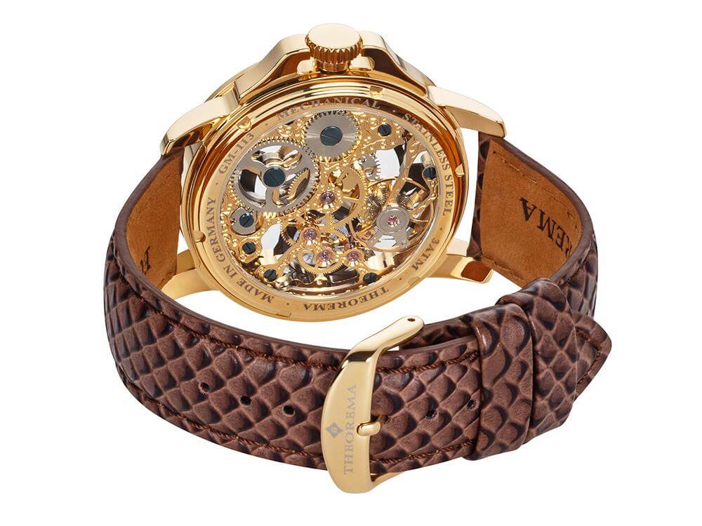 See-through skeleton Lagos by Theorema, Germany  GM-113-4 |Gold|