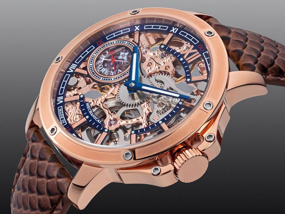 See-through skeleton Lagos by Theorema, Germany GM-113-6 |Rose|