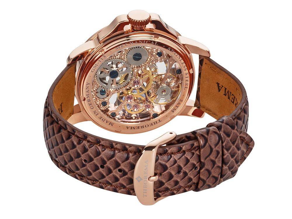 See-through skeleton Lagos by Theorema, Germany GM-113-6 |Rose|