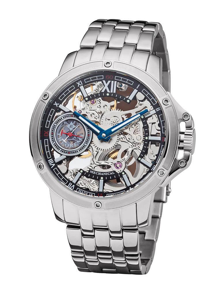 See-through skeleton Lagos by Theorema, Germany GM-113-8 |Silver|