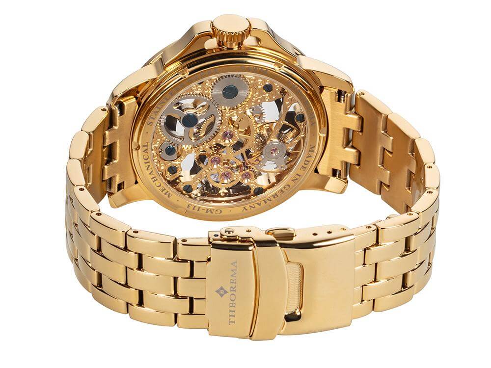 See-through skeleton Lagos by Theorema, Germany GM-113-10 |Gold|
