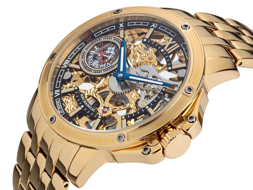 See-through skeleton Lagos by Theorema, Germany GM-113-10 |Gold|