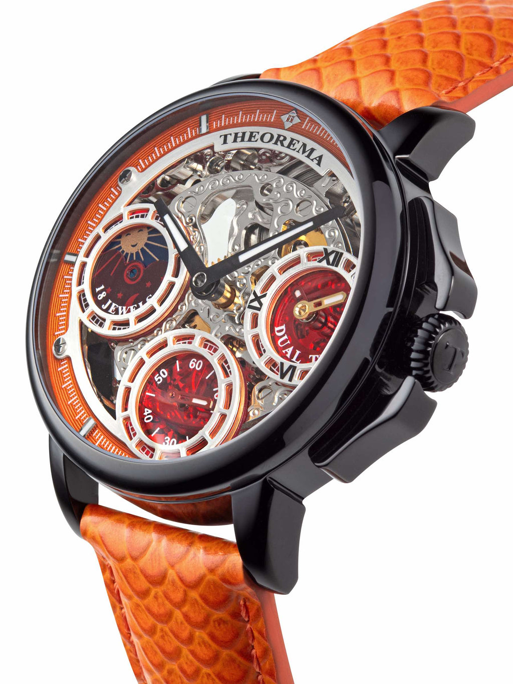 Dual-Time Buenos Aires GM-114-15 | Orange | Theorema, Germany
