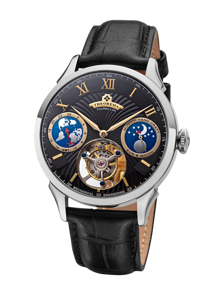 Limited Edition. Lugano Tourbillon by Theorema Germany - GM-904-2 |Silver|