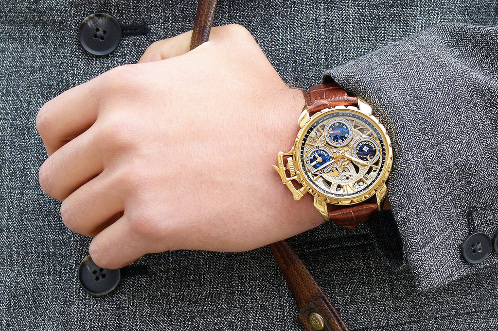 Dual-time Oman by Theorema Germany GM-108-3 | Gold |