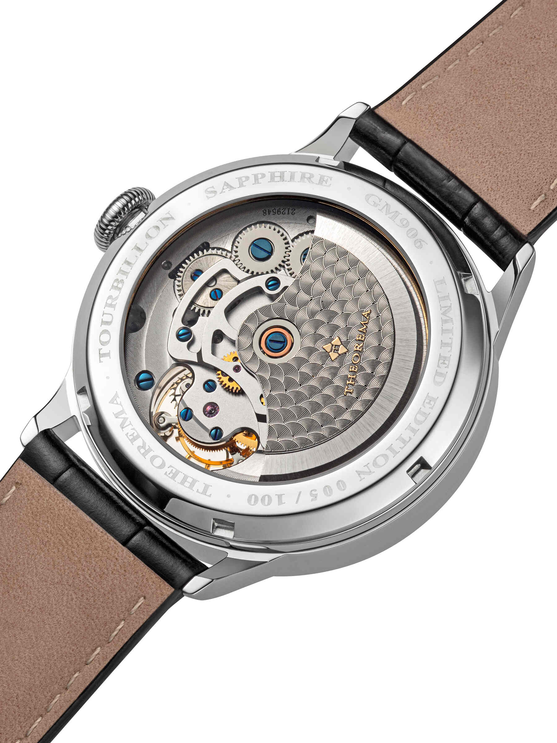 Bern Automatic Tourbillon Theorema - GM-906-2 | Silver | Handmade Watch
