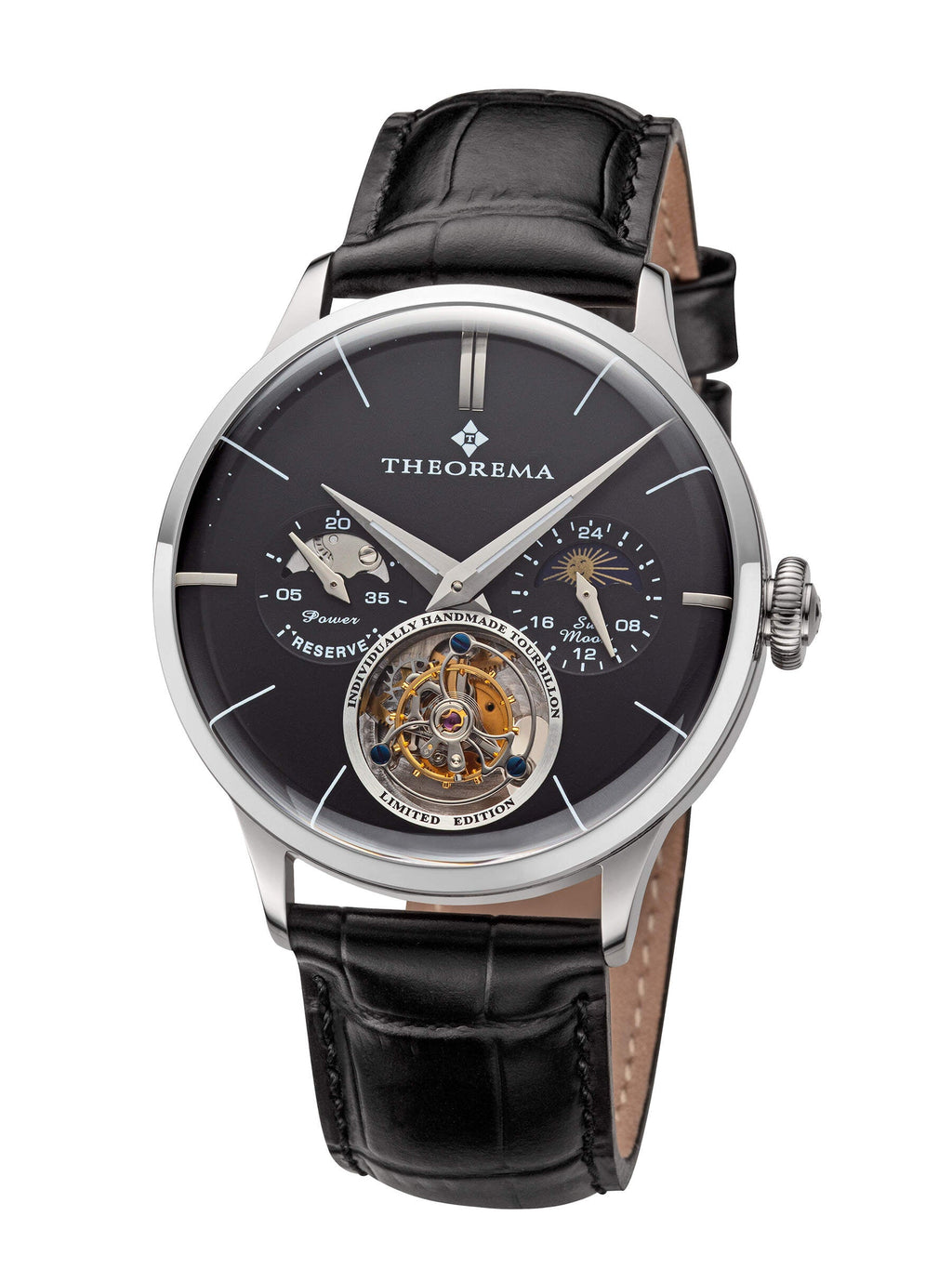 Bern Automatic Tourbillon Theorema - GM-906-2 | Silver | Handmade Watch