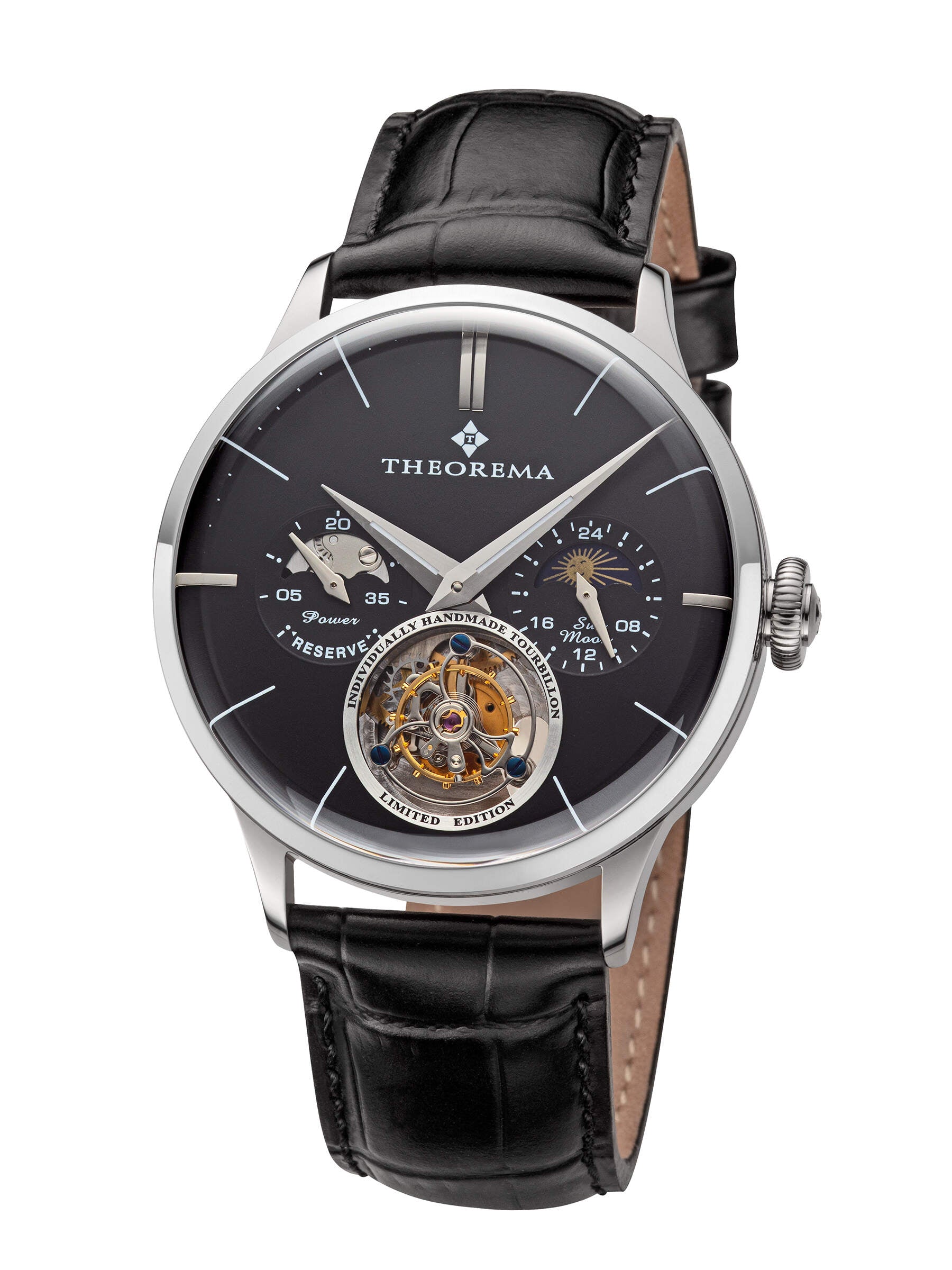 Bern Automatic Tourbillon Theorema - GM-906-2 | Silver | Handmade Watch