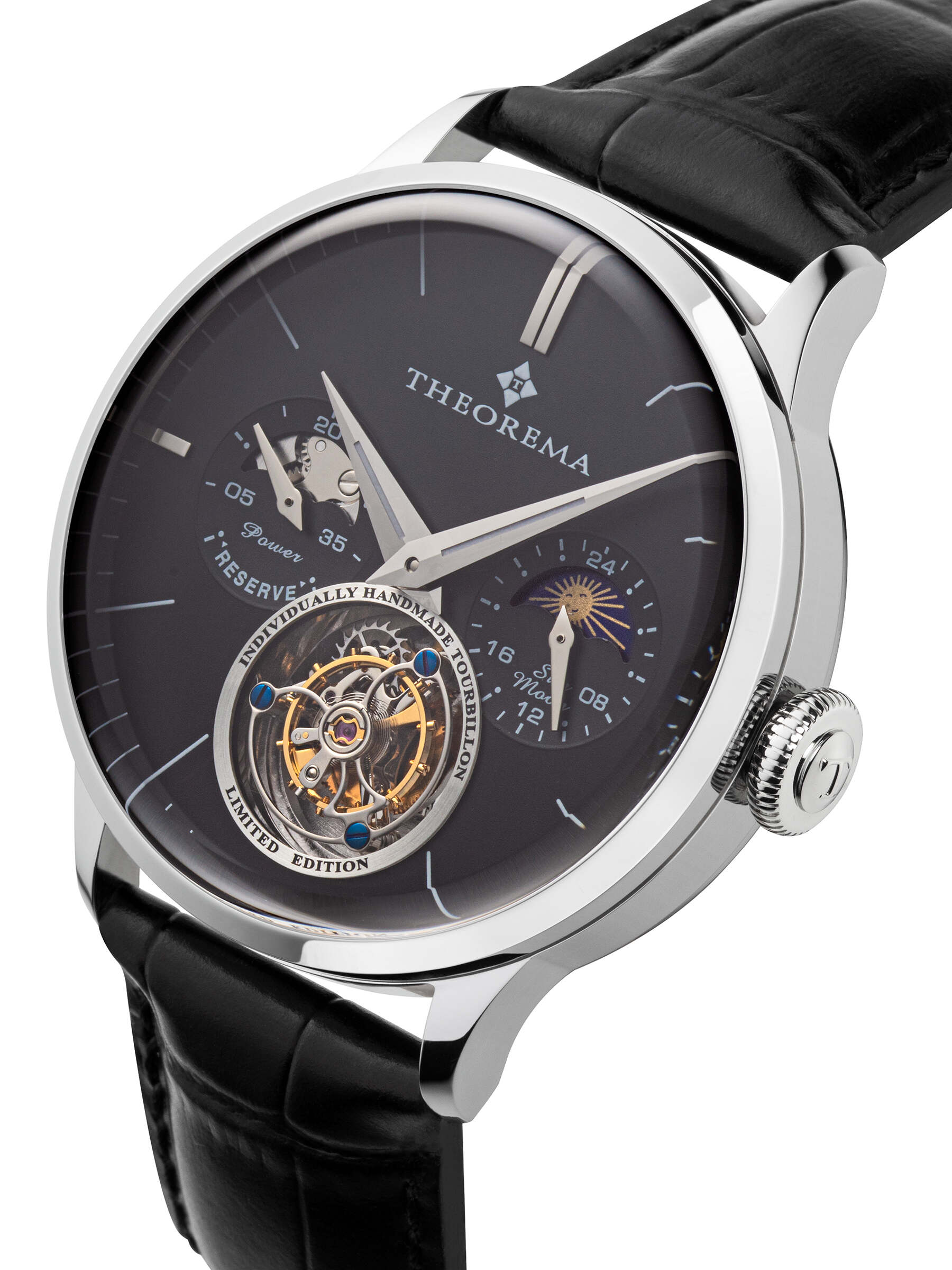 Bern Automatic Tourbillon Theorema - GM-906-2 | Silver | Handmade Watch