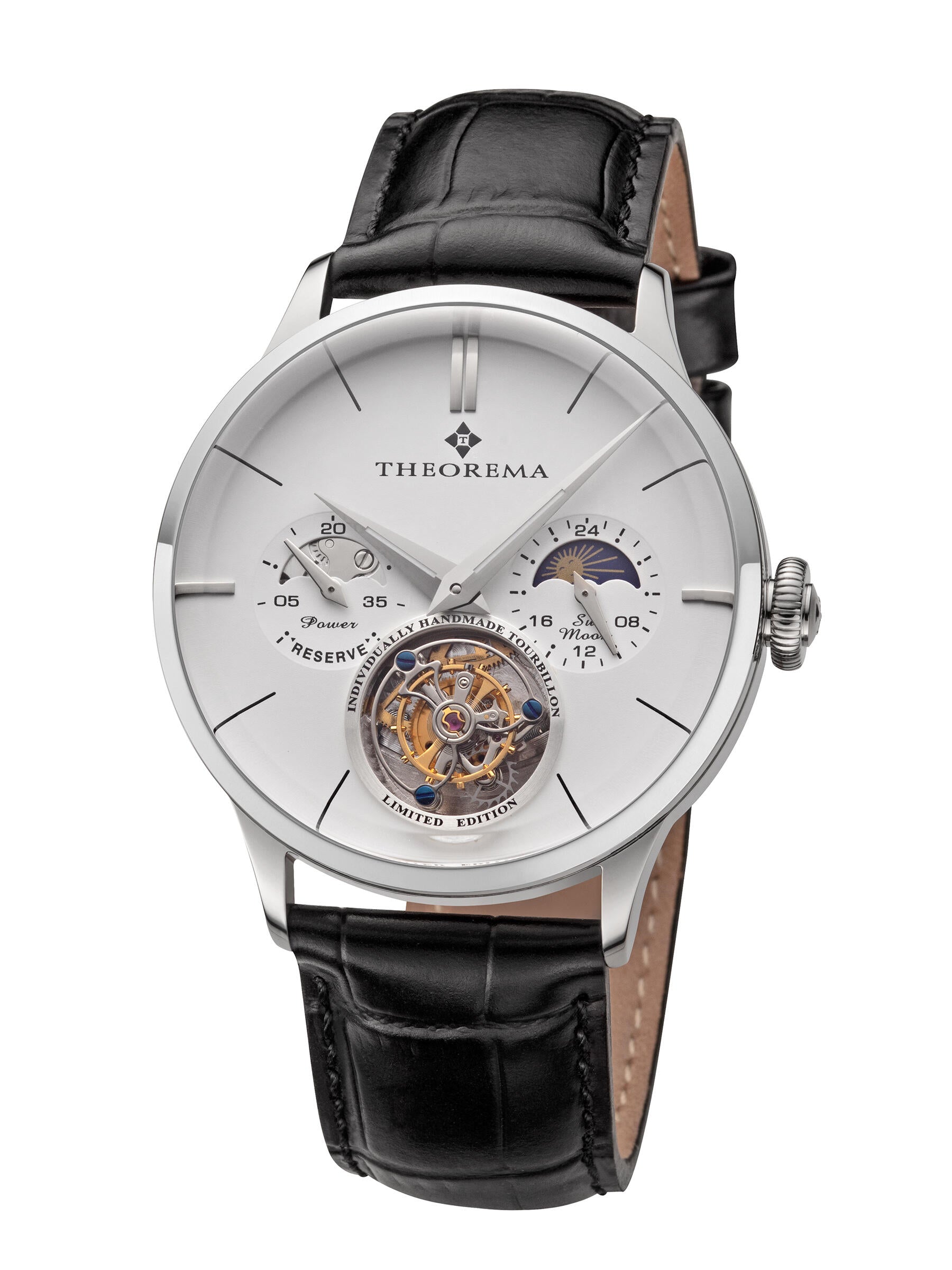 Bern Automatic Tourbillon Theorema - GM-906-1 | Silver | Handmade Watch