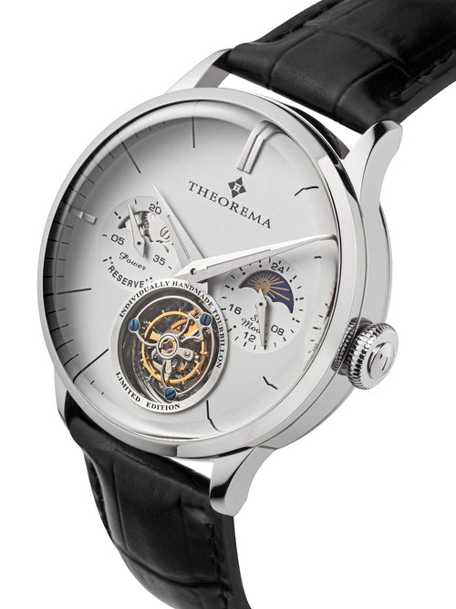 Bern Automatic Tourbillon Theorema - GM-906-1 | Silver | Handmade Watch