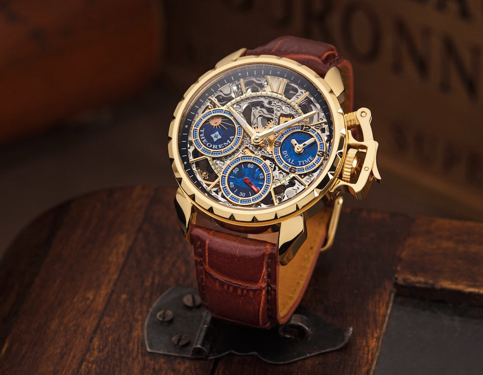 Dual-time Oman by Theorema Germany GM-108-3 | Gold |