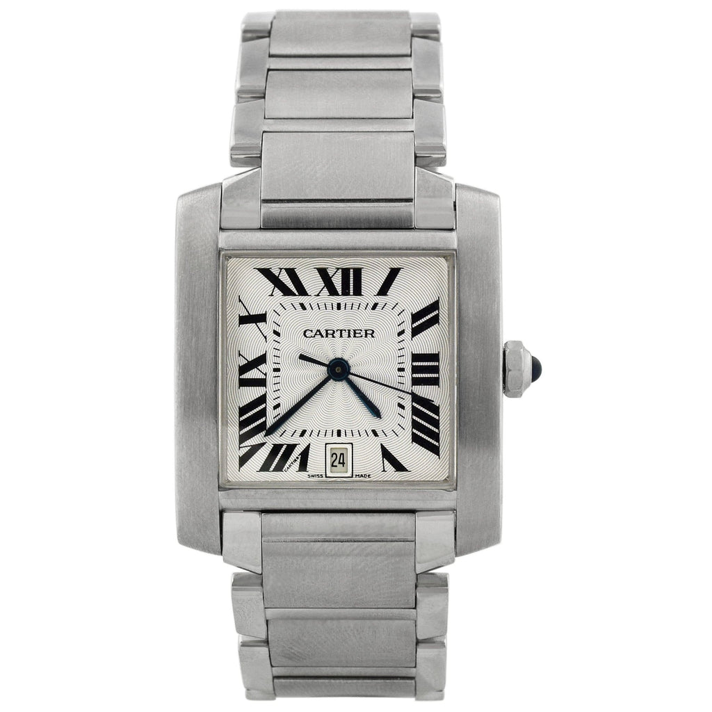 Cartier Tank Francaise 28mm Ivory Dial Watch Reference #W51002Q3