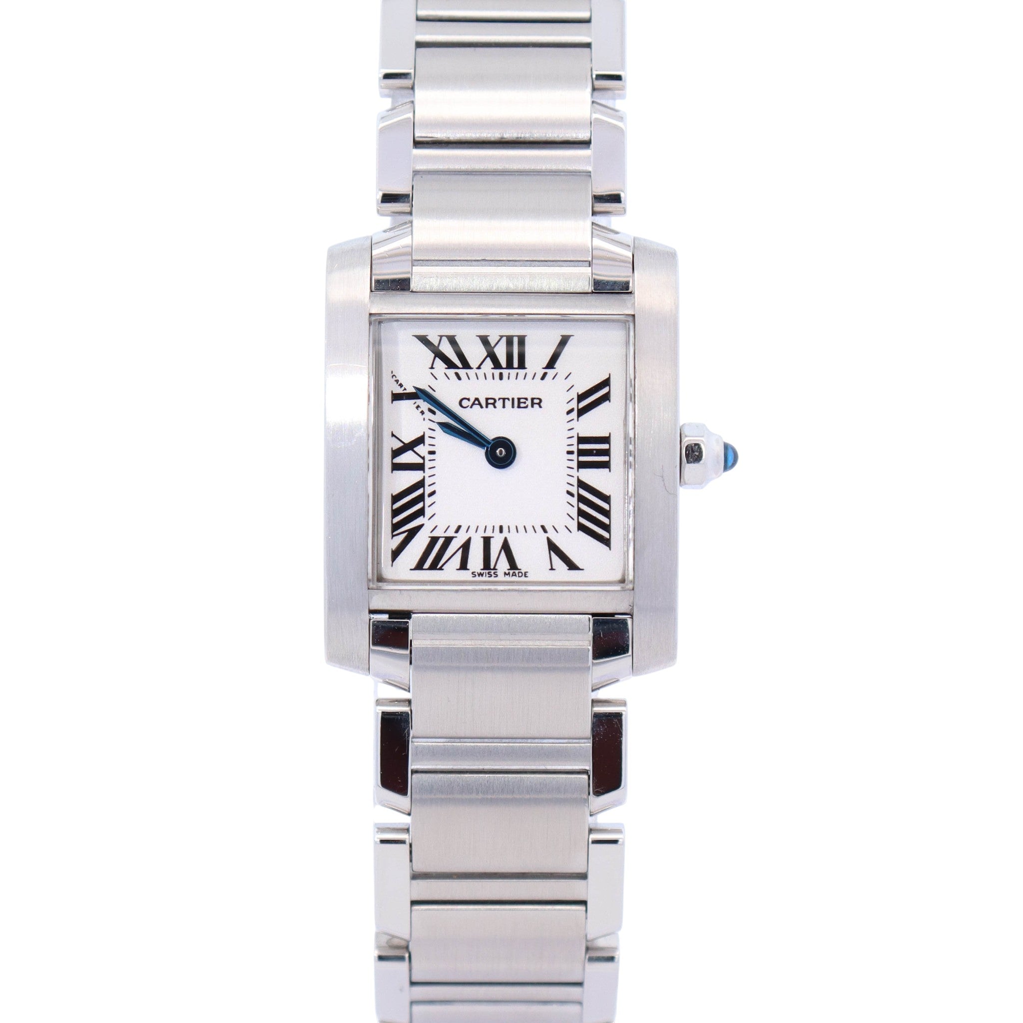 Cartier Tank 20mm White Dial Watch Ref# W51008Q3