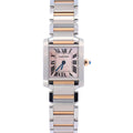 Cartier Tank 20mm Pink Dial Watch Ref# W51027Q4