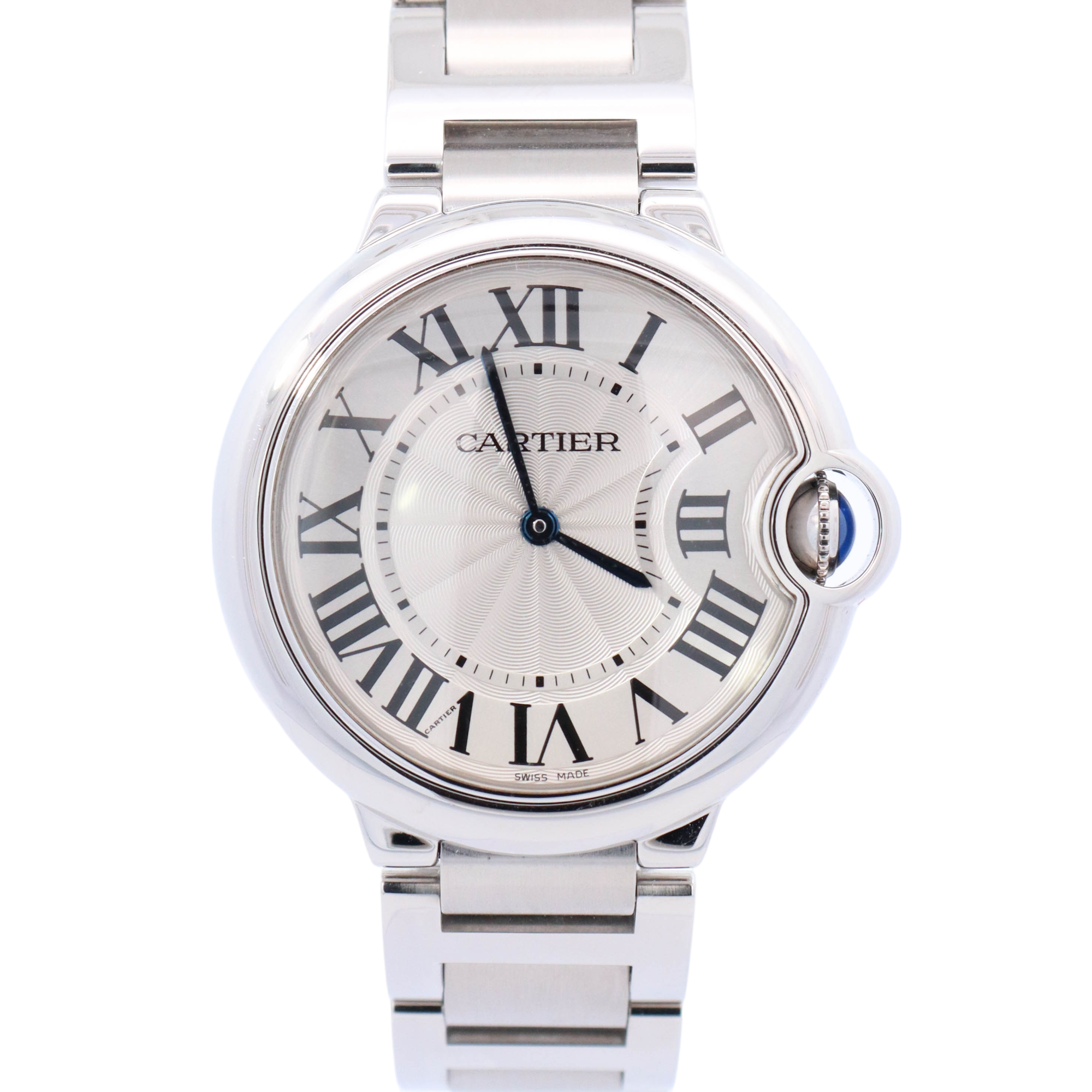 Cartier Ballon Bleu 36mm White Dial Watch Ref# W69011Z4