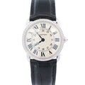 Cartier Ronde Louis 29mm 18K White Gold Cream Roman Dial Watch Ref#  WR000251