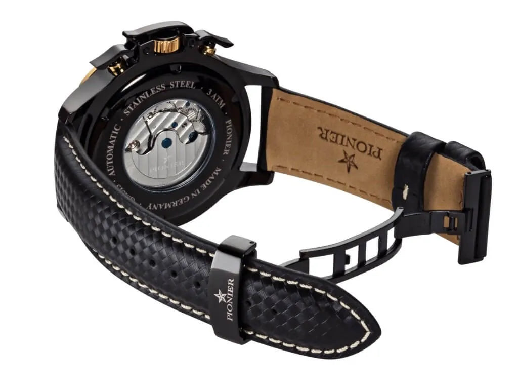 Amsterdam Automatic Calendar Watch by Pionier GM-515-6 |Silver|