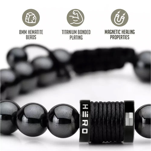 00 Buck Magnetic Hematite Titanium Bracelet : Helps Pair Veterans With A Service Dog Or Shelter Dog