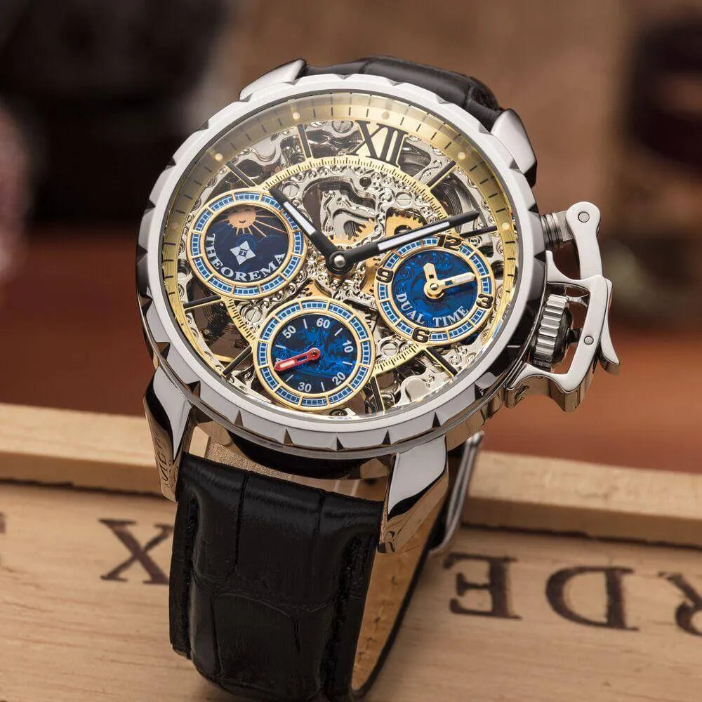 Dual-time Oman by Theorema Germany GM-108-1 | Silver |