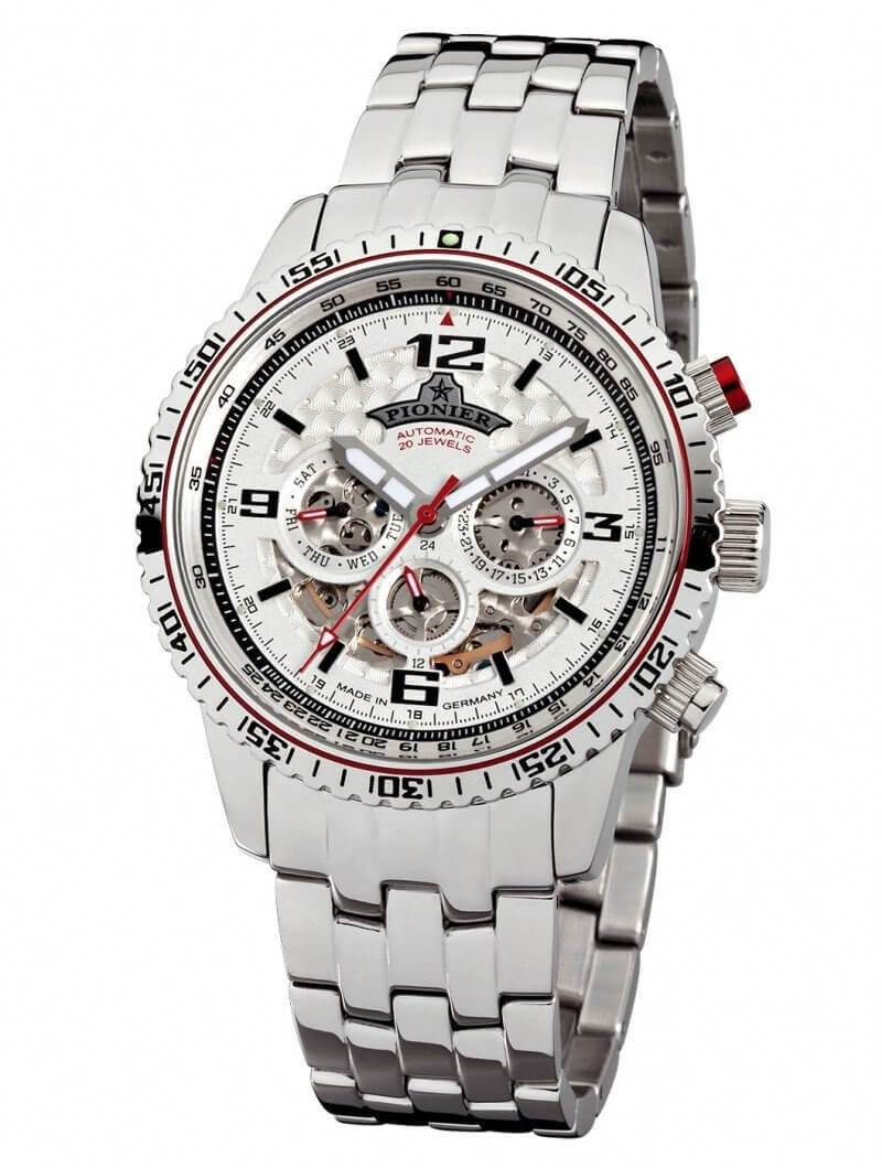 Automatic Barbados by Pionier Germany GM-509-5 | Silver |